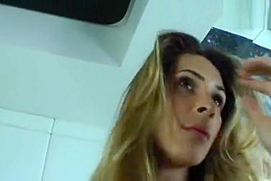 Sexy Flavia Monteiro does a solo jerk off