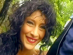 Sexy German Milf Getting Her Holes Pounded Outdoors