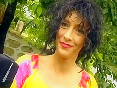 Sexy German Milf Getting Her Holes Pounded Outdoors