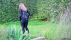 Sexy Girl in a Armbinder and then dressed as a sexy Ponygirl