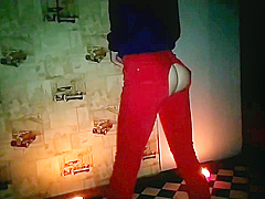 Sexy Japanese Hot Ripped Jeans Got Of Cum On Ass  Shikarnaya Hudaya Bent Over Fucked