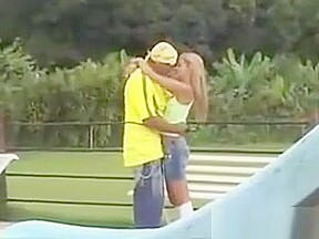 Sexy Latin Girl Fucking Outside