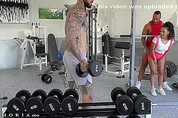 Sexy Latina Pegs Bbc Bf & Gym Hunk - Liv Revamped And Dillon Diaz