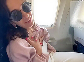 Sexy Stewardess Cummed Hard On The Plane Toilet M Alt When She Flew On Vacation With Her Lover