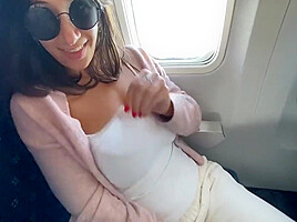 Sexy Stewardess Cummed Hard On The Plane Toilet M Alt When She Flew On Vacation With Her Lover