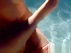 Sexy nude gay boys pissing Damon Archer and Jimmy Roman Poolside Wet