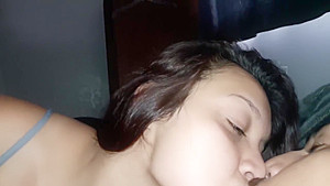 Sexy petite Latina wakes up to a Big Dick