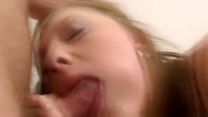 Sexy petite teen 18+ amateur blonde gets jizz on her face