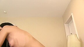 Sexy slim black teen 18+ gives a great blowjob and enjoys a deep fucking