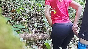 She Begged Me To Cum On Her Big Ass In Yoga Pants While Hiking, Almost Got Caught