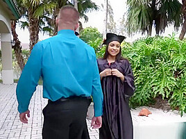She Graduates From and She Gets a Nice Facial