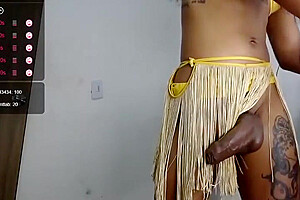 Shemale Stiff Rod Hot Facial 100