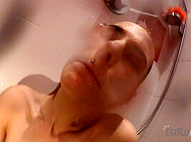 Shower Masturbation Behind The Scenes With teen 18+ Poppy