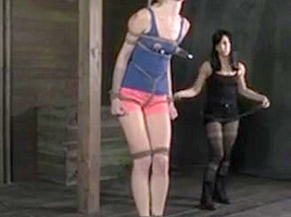 Shrimp Tie Bondage For Useless Skank