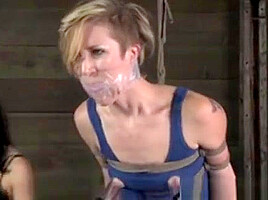 Shrimp Tie Bondage For Useless Skank