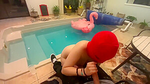 Skimaskshawty Poolside Blowjob
