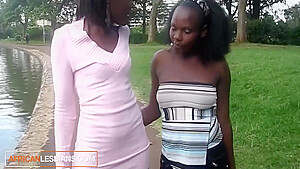Skinny Black Africans Public Forbidden Date Ends In Secret Lesbian Affair