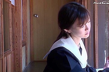 Skinny Japanese Girl Is Having A Steamy, Ffm Threesome In