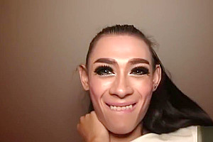 Skinny Ladyboy Ally Bareback Anal