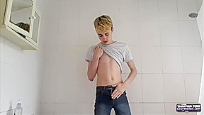 Skinny Little Twink In The Shower - Harry Alexander