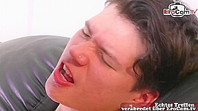 Skinny german twink teens 18yo try first time bareback anal sex