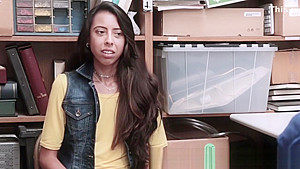 Skinny shoplifting latina