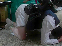 Slave Getting Spanked By His Mistress