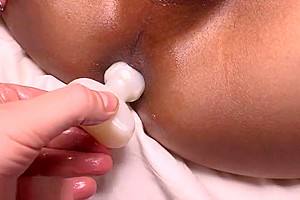 Slender Asian tranny teen 18+ felt in her ass these things