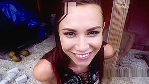 Slim amateur with hot ass fucks in public