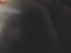 Slim chick participates in upskirts clip showing thong