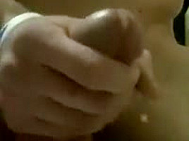 Slow motion cum pumping from my big horny dick