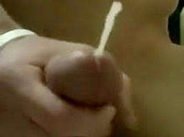 Slow motion cum pumping from my big horny dick