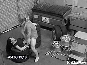Slut fucked hard by dirty older mechanic