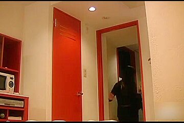 Slutty Japanese whore gets a DP with a dick and a toy