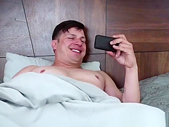 Slutty brunette Sophia Wilde fucks her spying stepdaddy