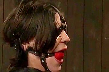 Slutty cunt Juliette March gets brutally whipped while and drooling