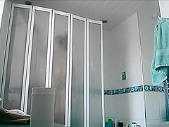 Small teen 18+ girl spied in the bathroom