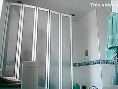 Small teen 18+ girl spied in the bathroom
