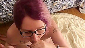 Smoking Blow Job Surprised by Facial