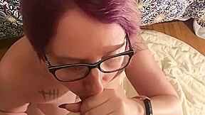 Smoking Blow Job Surprised by Facial