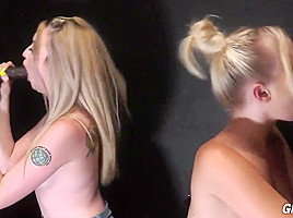 Snowbunnies enjoying a gloryhole