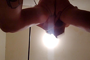 Solo Free-standing Self-assfingering Orgasm & Massive Climax To Start My Day