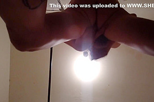 Solo Free-standing Self-assfingering Orgasm & Massive Climax To Start My Day
