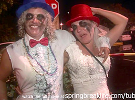 SpringBreakLife Video: Cute Coeds Flashing On Halloween