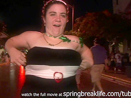 SpringBreakLife Video: Cute Coeds Flashing On Halloween