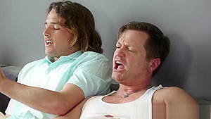 Spunk sprayed masseuse
