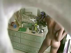 Spying my cute cousin fully nude
