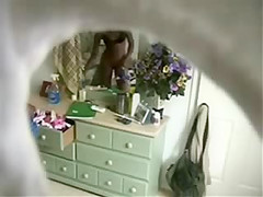 Spying my cute cousin fully nude