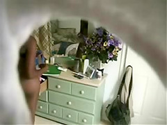 Spying my cute cousin fully nude