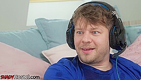 Squirting anal babe bigass drilled in hostelroom by roommate
